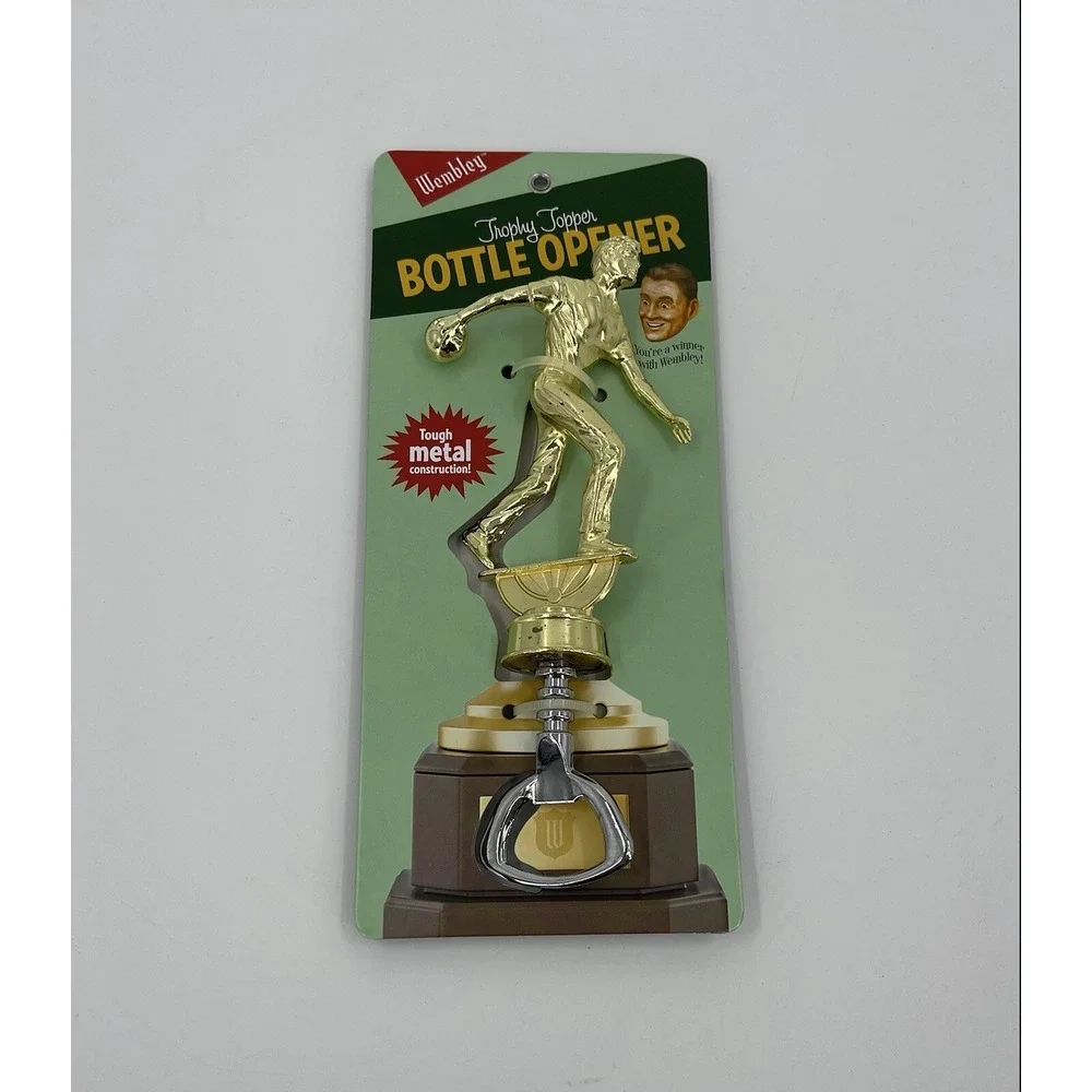 NEW Wembley Barware BOWLING TROPHY TOP Theme BOTTLE OPENER